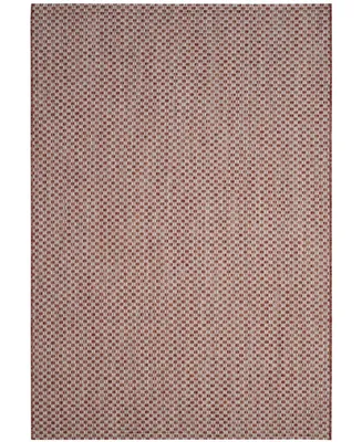 Safavieh Courtyard CY8653 Rust and Light Gray 5'3" x 7'7" Sisal Weave Outdoor Area Rug