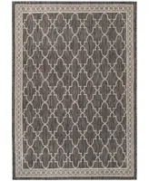 Safavieh Courtyard CY8871 Black and Beige 5'3" x 7'7" Outdoor Area Rug