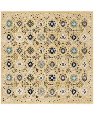 Safavieh Evoke EVK210 Gold and Ivory 6'7" x 6'7" Square Area Rug