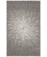 Safavieh Evoke EVK228 Dark Gray and Ivory 3' x 5' Area Rug