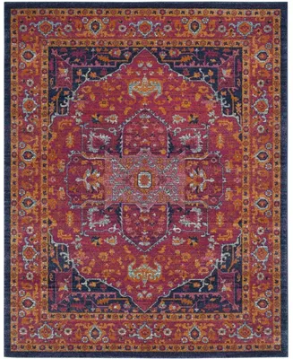 Safavieh Evoke EVK275 Fuchsia and Orange 8' x 10' Area Rug