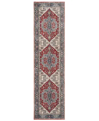 Safavieh Vintage Persian VTP477 Red and Blue 2'2" x 8' Runner Area Rug