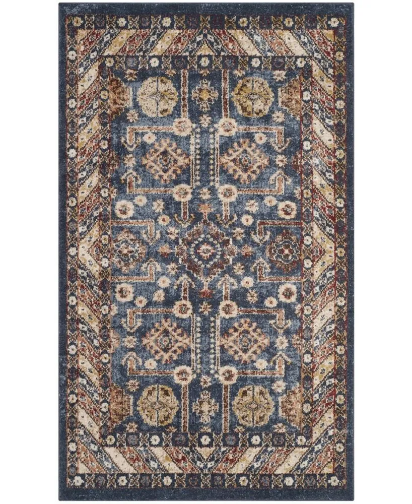 Safavieh Bijar BIJ653 Royal and Ivory 3' x 5' Area Rug