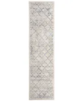 Safavieh Brentwood BNT809 Light Gray and Blue 2' x 8' Runner Rug