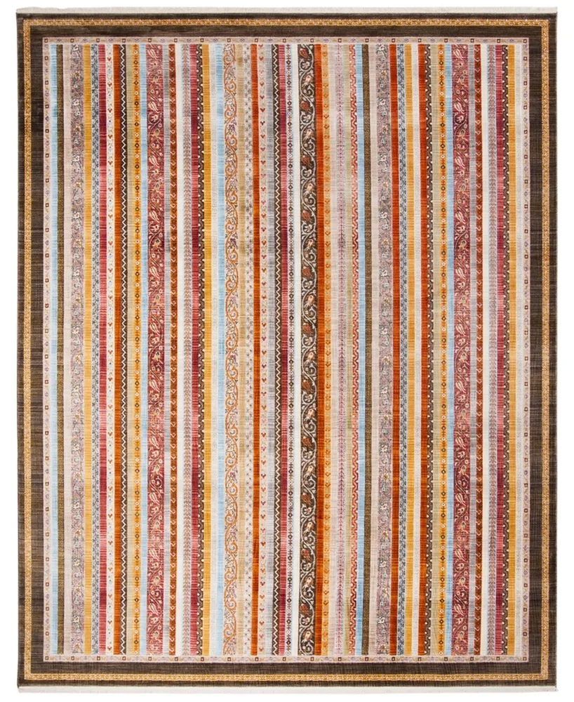 Safavieh Bokhara BOK137 Brown and Yellow 8' x 10' Area Rug