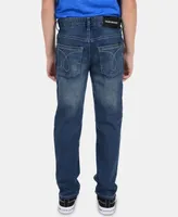 Calvin Klein Big Boys Skinny-Fit Denim five-pocket Jeans