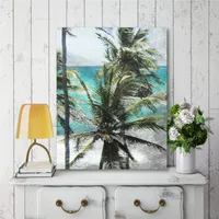 Courtside Market Coconut Tree Gallery-Wrapped Canvas Wall Art - 16" x 20"