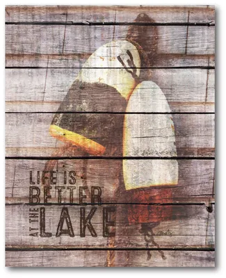 Courtside Market Life is Better at The Lake Gallery-Wrapped Canvas Wall Art - 16" x 20"