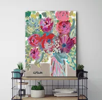 Courtside Market Blooming in The Window Sill Gallery-Wrapped Canvas Wall Art - 16" x 20"