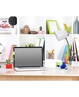 Limelight's Gooseneck Organizer Desk Lamp with iPad Tablet Stand Book Holder and Usb port