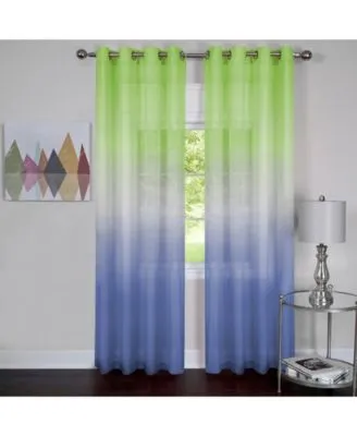 Achim Rainbow Single Grommet Window Curtain Panels