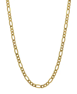 Figaro Link 22" Chain Necklace (3.21mm) in 18k Gold