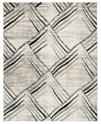 Safavieh Amsterdam Cream and Charcoal 9' x 12' Outdoor Area Rug