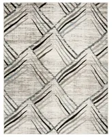 Safavieh Amsterdam Cream and Charcoal 9' x 12' Outdoor Area Rug