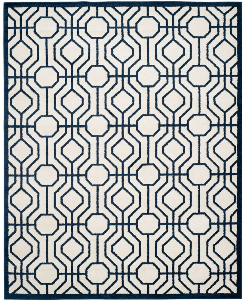 Safavieh Amherst AMT416 Ivory and Navy Outdoor Area Rug Collection