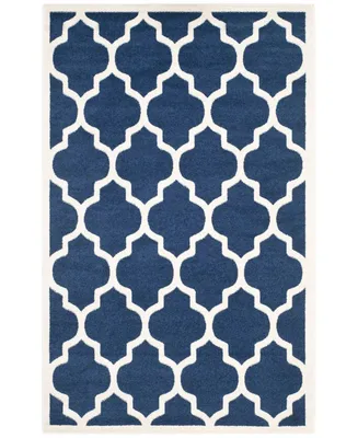 Safavieh Amherst AMT420 Navy and Beige 10' x 14' Area Rug