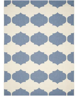 Safavieh Courtyard CY6162 Beige and Blue 9' x 12' Outdoor Area Rug