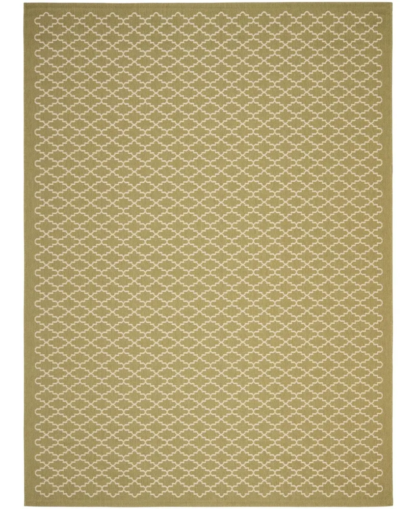 Safavieh Courtyard CY6919 Green and Beige 9' x 12' Sisal Weave Outdoor Area Rug