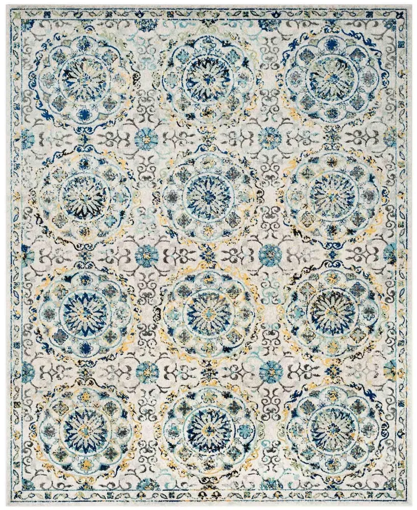 Safavieh Evoke EVK252 Ivory and Blue 11' x 15' Area Rug