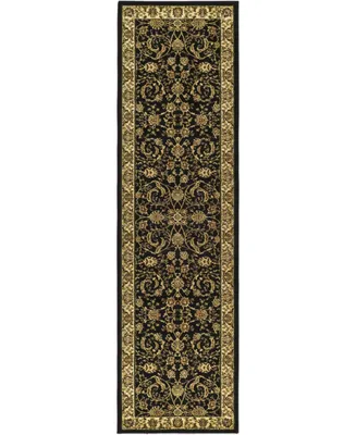 Safavieh Lyndhurst LNH219 Black and Ivory 2'3" x 10' Runner Area Rug