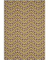 Safavieh Hampton HAM513 and Ivory 6'7" x 9'6" Outdoor Area Rug