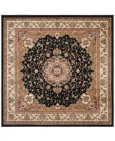 Safavieh Lyndhurst LNH329 Black and Ivory 7' x 7' Square Area Rug