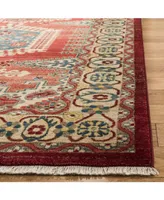 Safavieh Kashan KSN308 Red and Ivory 3'3" x 4'10" Area Rug