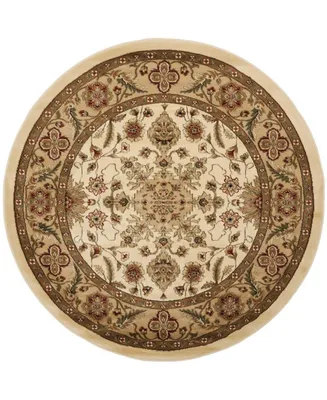 Safavieh Lyndhurst LNH211 Ivory and Tan 8' x 8' Round Area Rug