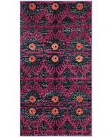 Safavieh Monaco MNC213 Pink and Multi 3' x 5' Area Rug