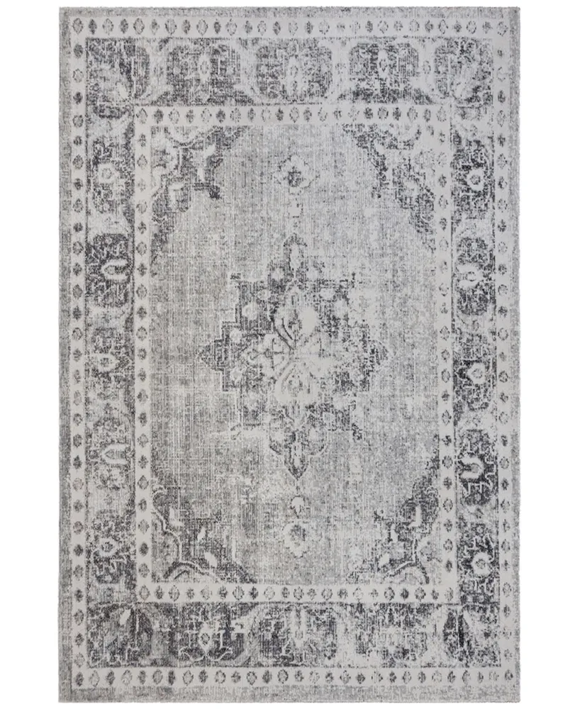 Safavieh Montage MTG308 Gray and Ivory 3' x 5' Outdoor Area Rug