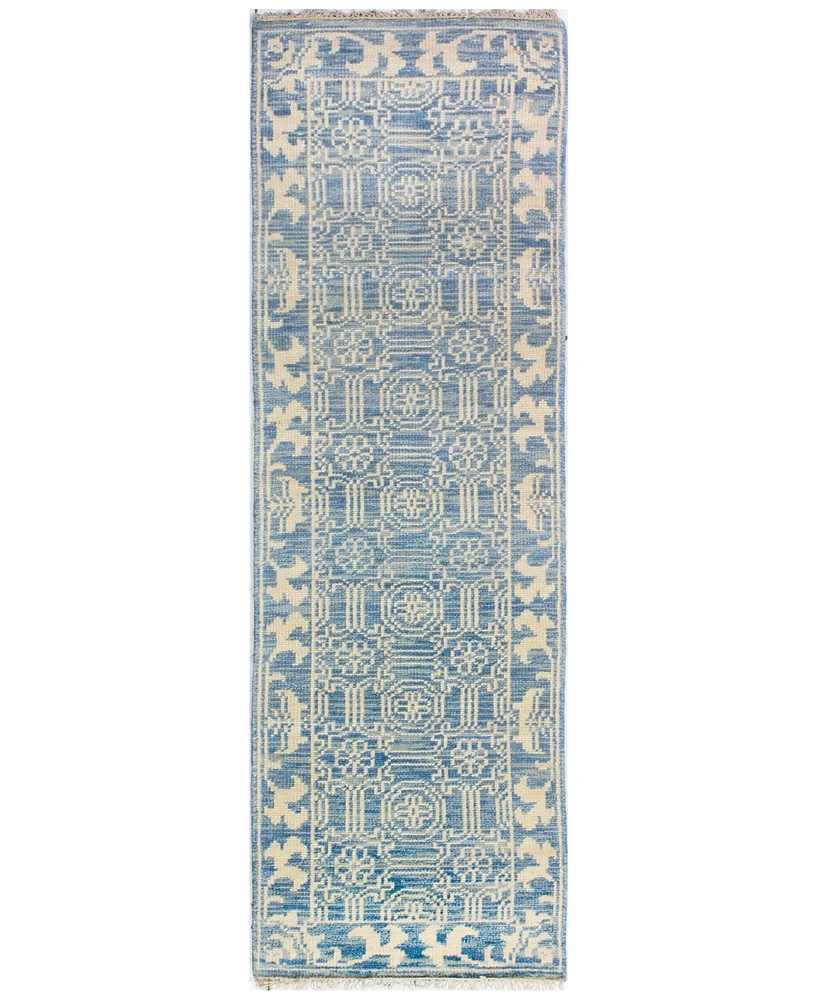 Bashian Carah Crh-104 Denim 2'6" x 8' Runner Area Rug