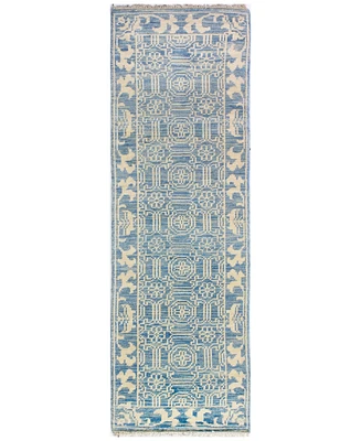 Bashian Carah Crh-104 Denim 2'6" x 8' Runner Area Rug