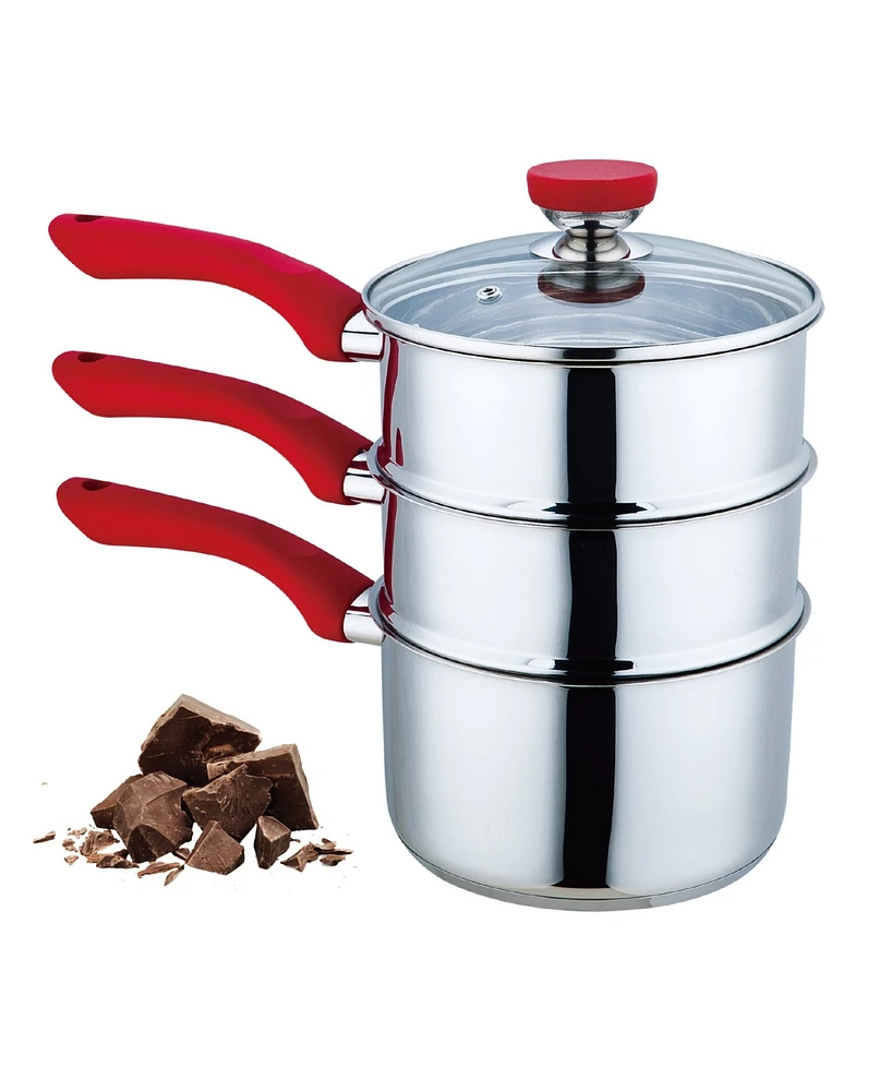 Culinary Edge 4 Piece Double Boiler Set - 3QT