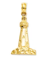 14k Gold Charm, Lighthouse Charm