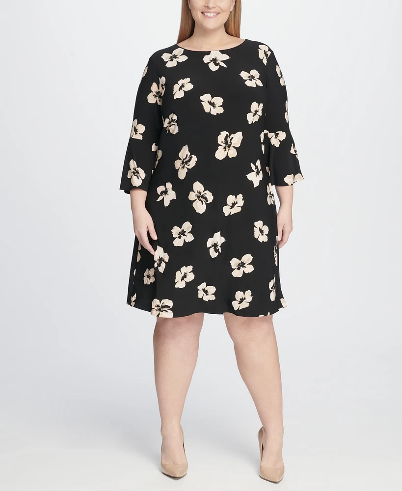 Tommy Hilfiger Plus Size Bell-Sleeve Dress | Foxvalley Mall