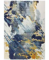 Medley 5341A Ivory/Blue 3'6" x 5'6" Area Rug