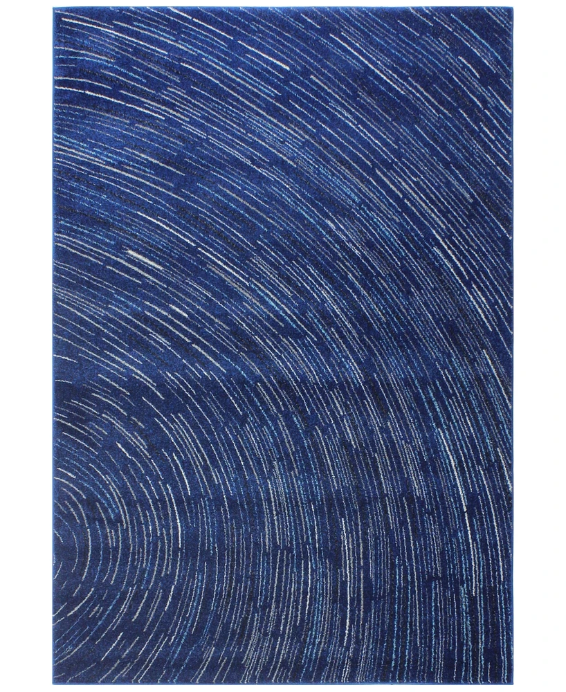 Medley 5468 Dark Blue 3'6" x 5'6" Area Rug