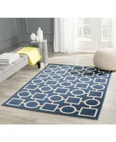 Safavieh Courtyard CY6925 Navy and Beige 5'3" x 7'7" Sisal Weave Outdoor Area Rug