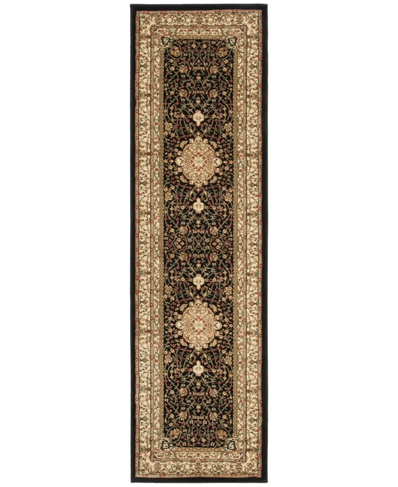 Safavieh Lyndhurst LNH213 Black and Ivory 2'3" x 18' Runner Area Rug