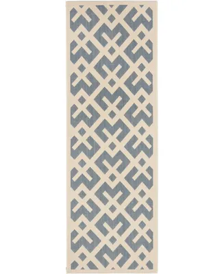 Safavieh Courtyard CY6915 and Bone 2'3" x 10' Runner Outdoor Area Rug