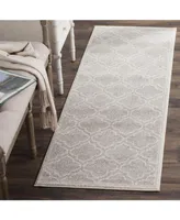 Safavieh Amherst AMT412 Light Grey and Ivory 2'3" x 22' Runner Area Rug