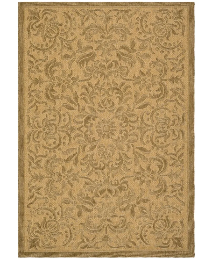 Safavieh Courtyard CY6634 Natural and Gold 9' x 12' Outdoor Area Rug