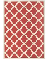 Safavieh Courtyard CY6903 Red and Bone 4' x 5'7" Sisal Weave Outdoor Area Rug