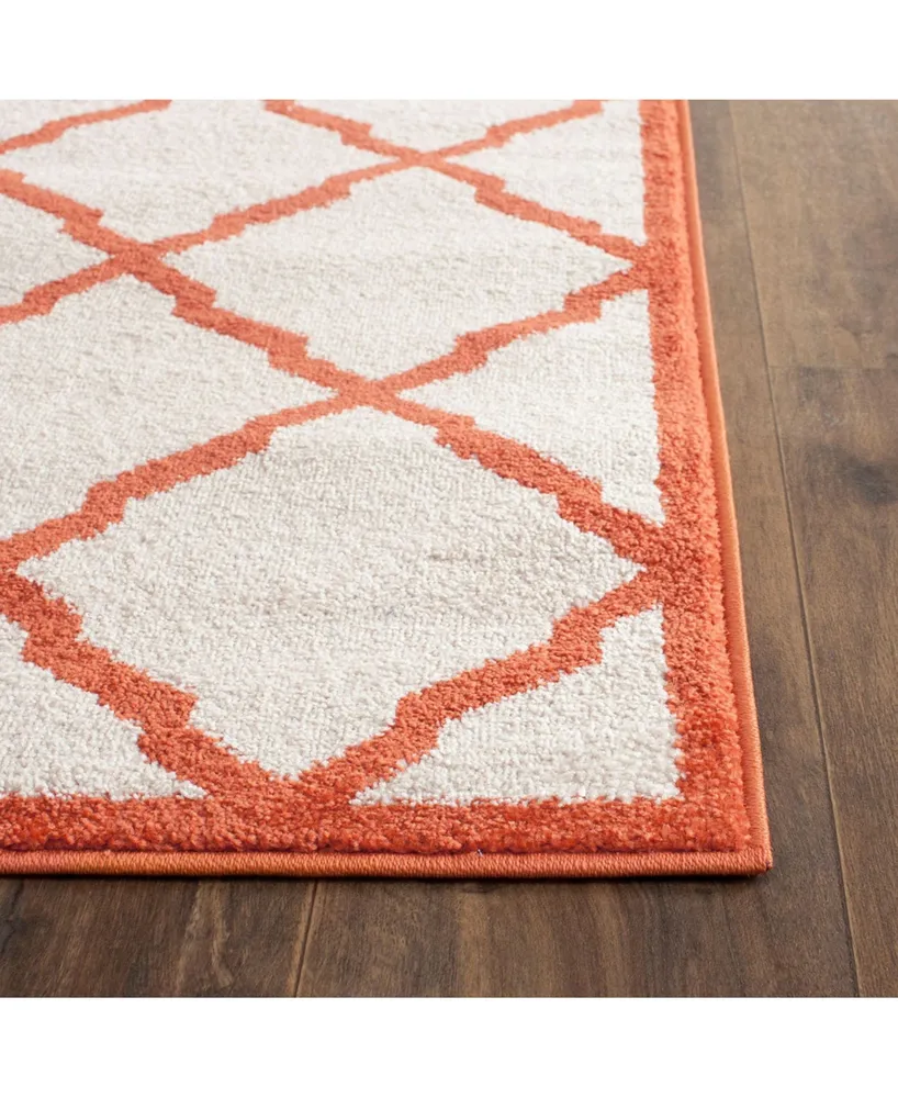 Safavieh Amherst AMT421 Beige and Orange 2'3" x 11' Runner Area Rug