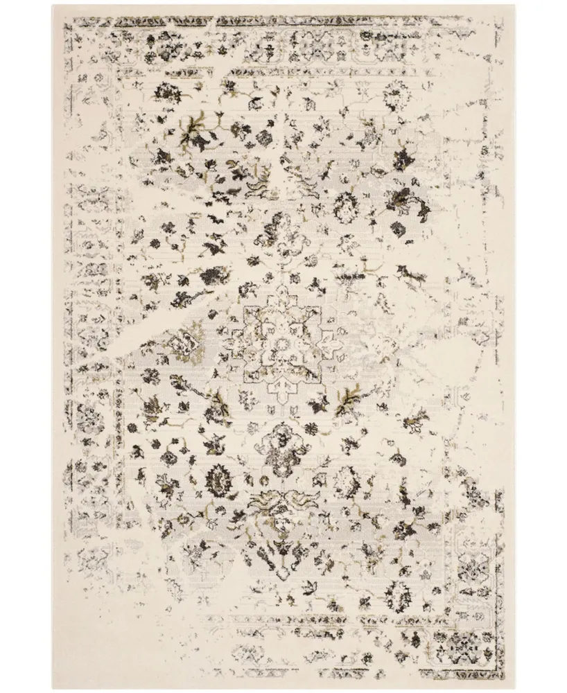 Safavieh Porcello PRL3743 Ivory and Light Gray 4' x 5'7" Area Rug