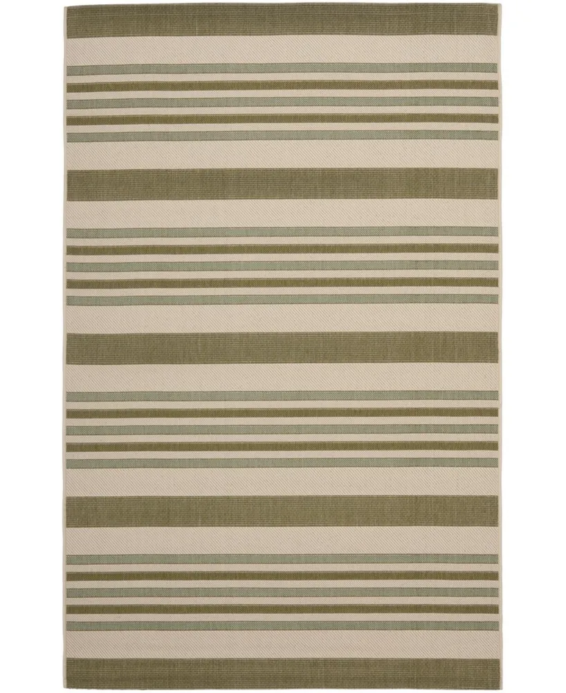 Safavieh Courtyard CY7062 Beige and Green 2'3" x 6'7" Sisal Weave Runner Outdoor Area Rug