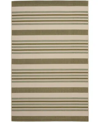 Safavieh Courtyard CY7062 Beige and Green 2'3" x 6'7" Sisal Weave Runner Outdoor Area Rug