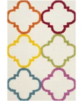 Safavieh Shag Kids SGK563 Ivory and Multi 4' x 6' Area Rug