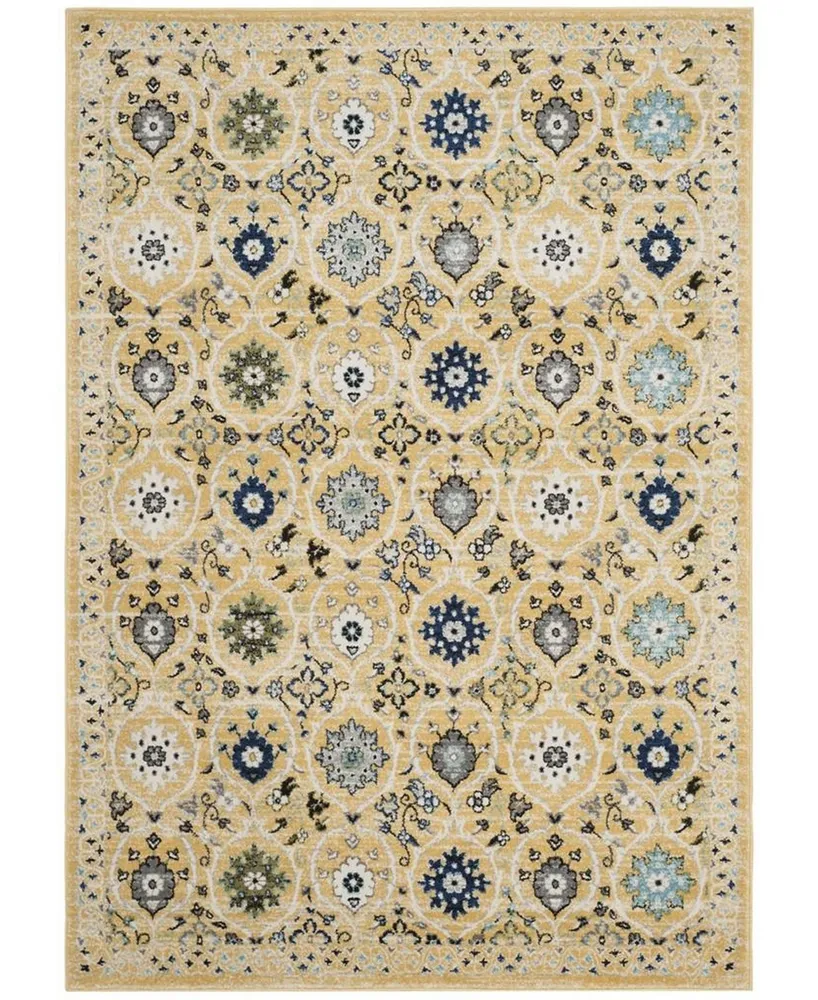 Safavieh Evoke EVK210 Gold and Ivory 4' x 6' Area Rug