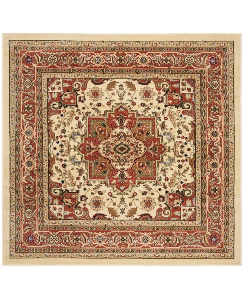 Safavieh Lyndhurst LNH330 Ivory and Rust 10' x 10' Square Area Rug